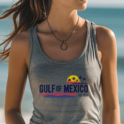 Vintage Retro Gulf of Mexico Tank Top Athletic Heather / XS