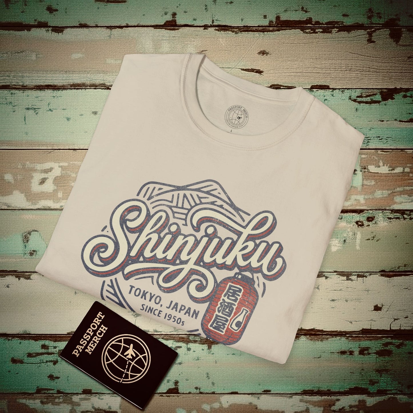 Vintage Shinjuku Izakaya Badge, Japan T-Shirt Sand / S