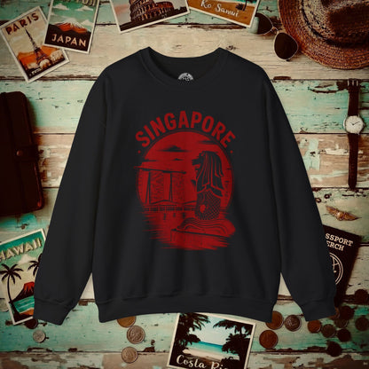Vintage Singapore Merlion Crewneck Black / S