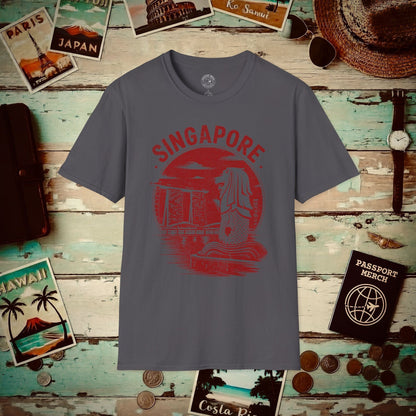 Vintage Singapore Merlion T-Shirt Charcoal / S