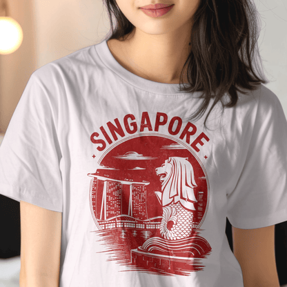 Vintage Singapore Merlion T-Shirt Ice Grey / S