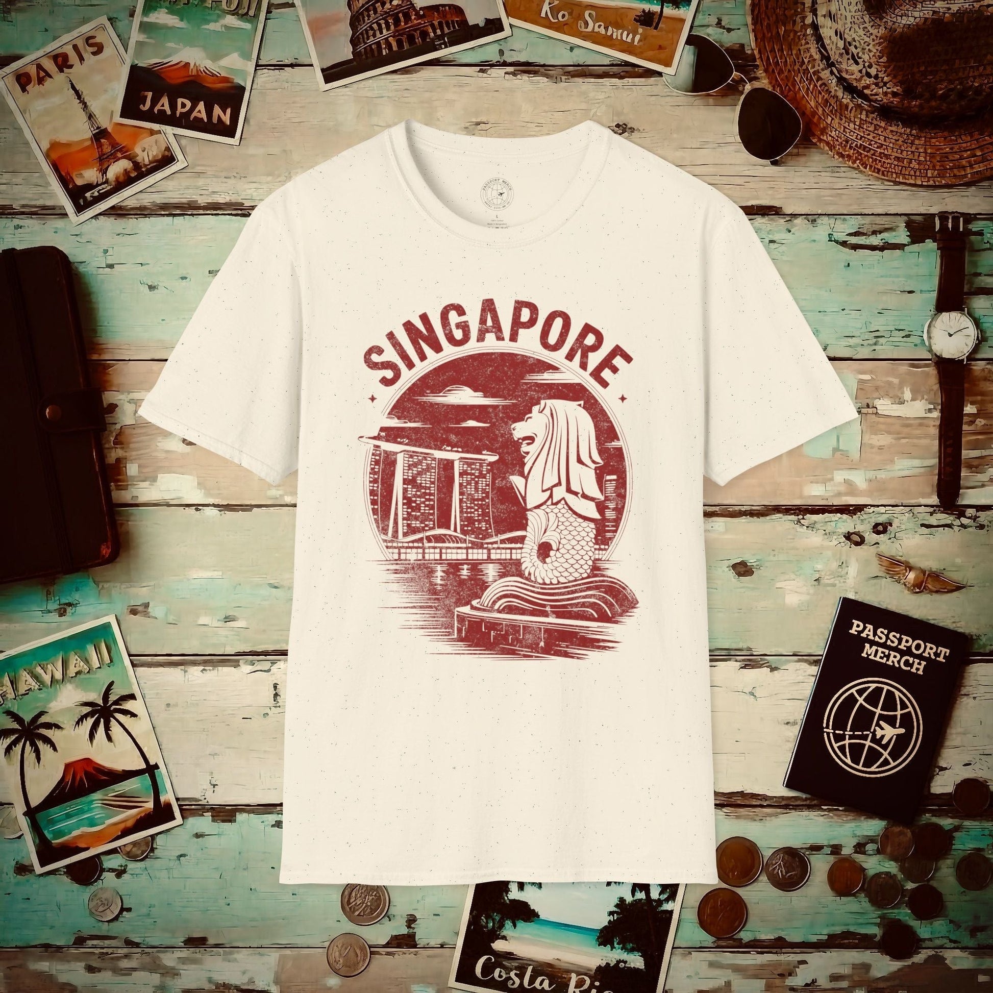 Vintage Singapore Merlion T-Shirt Natural / S