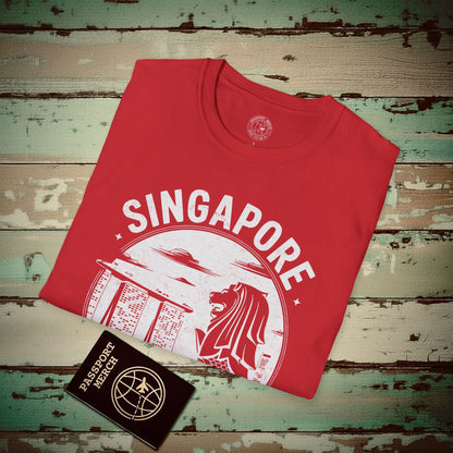 Vintage Singapore Merlion T-Shirt Red / S