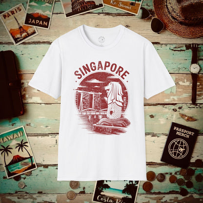 Vintage Singapore Merlion T-Shirt White / S