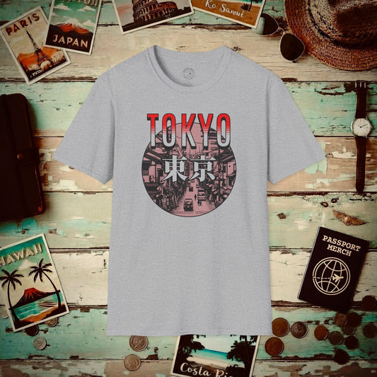 Vintage Streets of Tokyo Japan T-Shirt Sport Grey / S