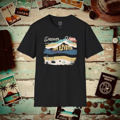 Vintage Utah Life Elevated T-Shirt Black / S
