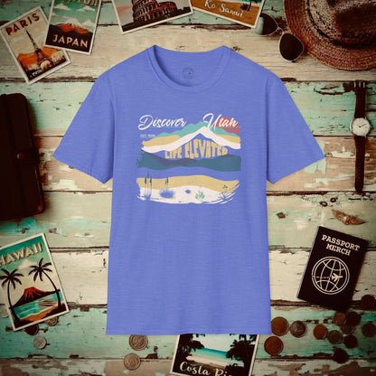 Vintage Utah Life Elevated T-Shirt Heather Royal / S