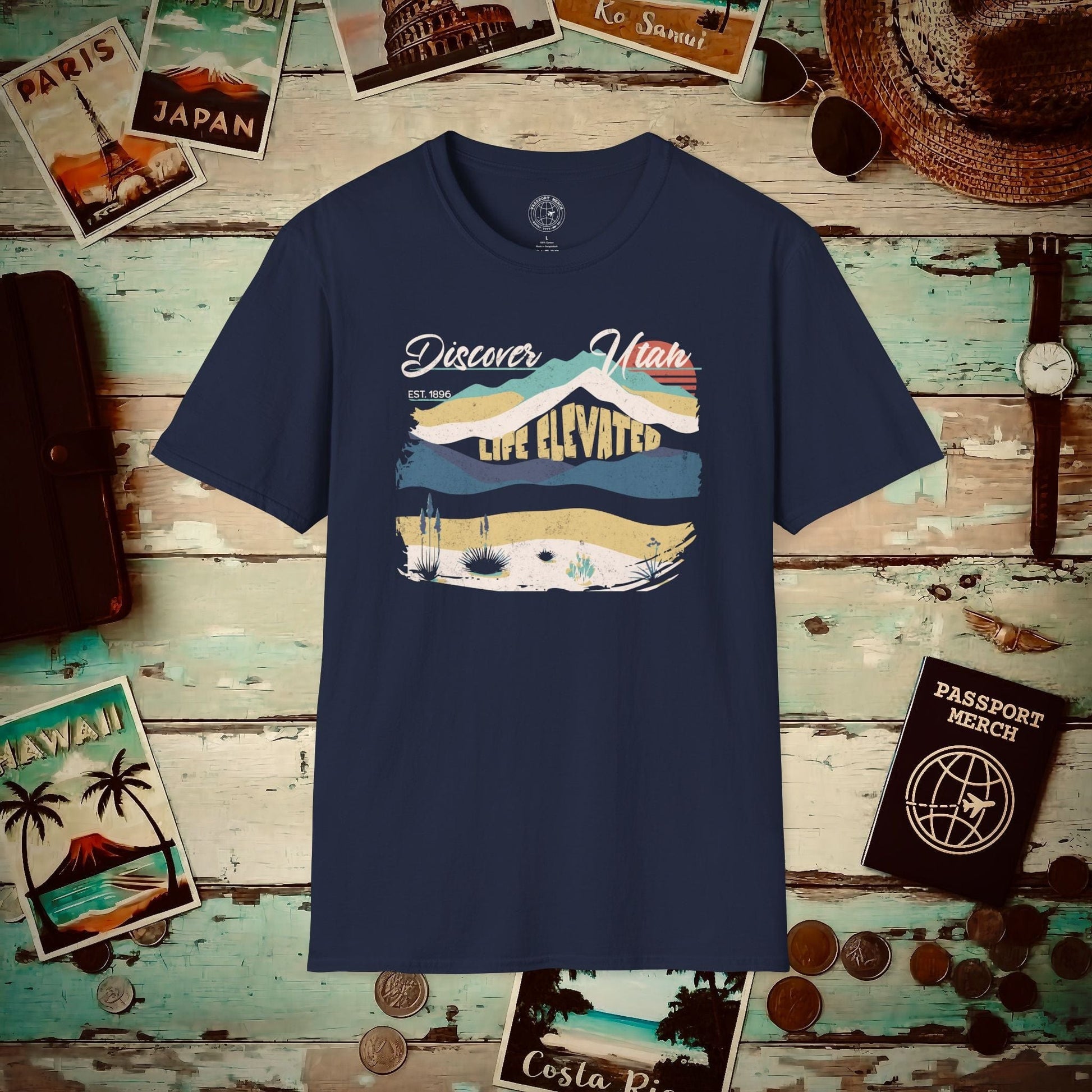 Vintage Utah Life Elevated T-Shirt – - Main Image