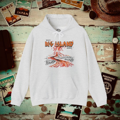 Vintage Visit Big Island, Hawaii Hoodie Ash / S