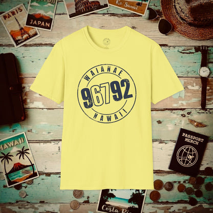 Vintage Waianae Zip Code ("67" Pop Culture Edition), Hawaii T-Shirt Cornsilk / S