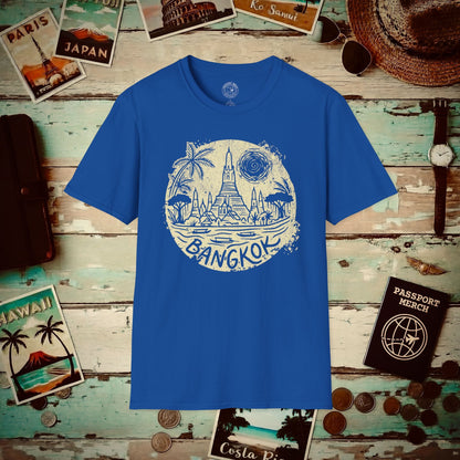 Vintage Wat Arun, Bangkok, Thailand T-Shirt Royal / S