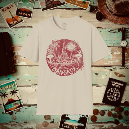 Vintage Wat Arun, Bangkok, Thailand T-Shirt Sand / S