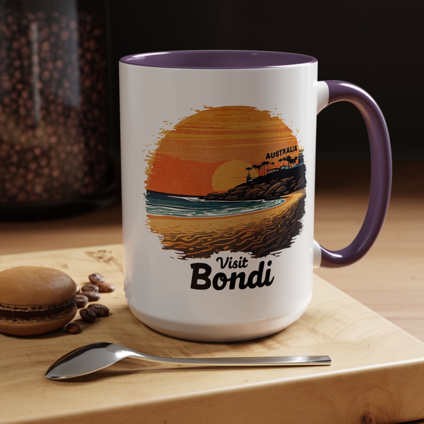 Visit Bondi Beach, Australia 15oz Mug Purple / 15oz