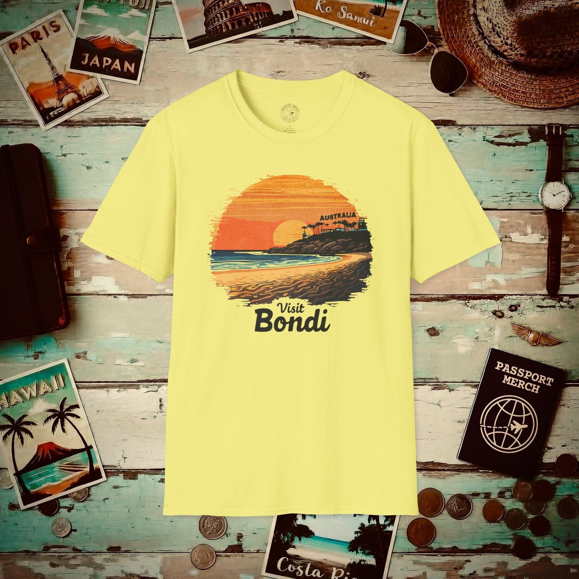 Visit Bondi Beach, Australia T-Shirt Cornsilk / S
