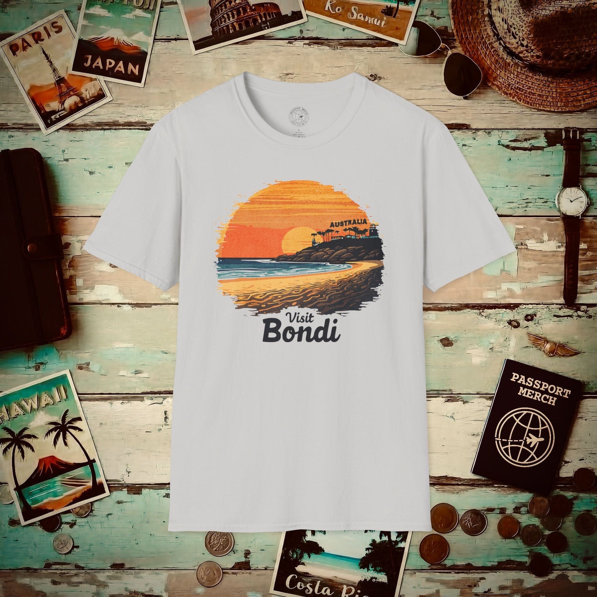 Visit Bondi Beach, Australia T-Shirt Ice Grey / S