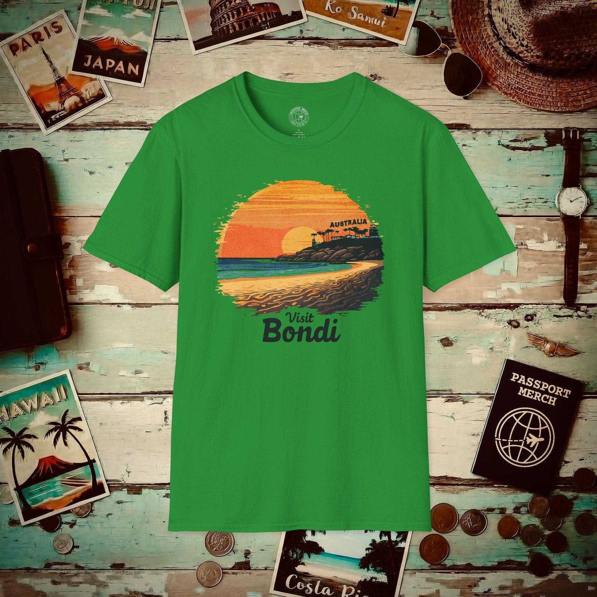 Visit Bondi Beach, Australia T-Shirt Irish Green / S