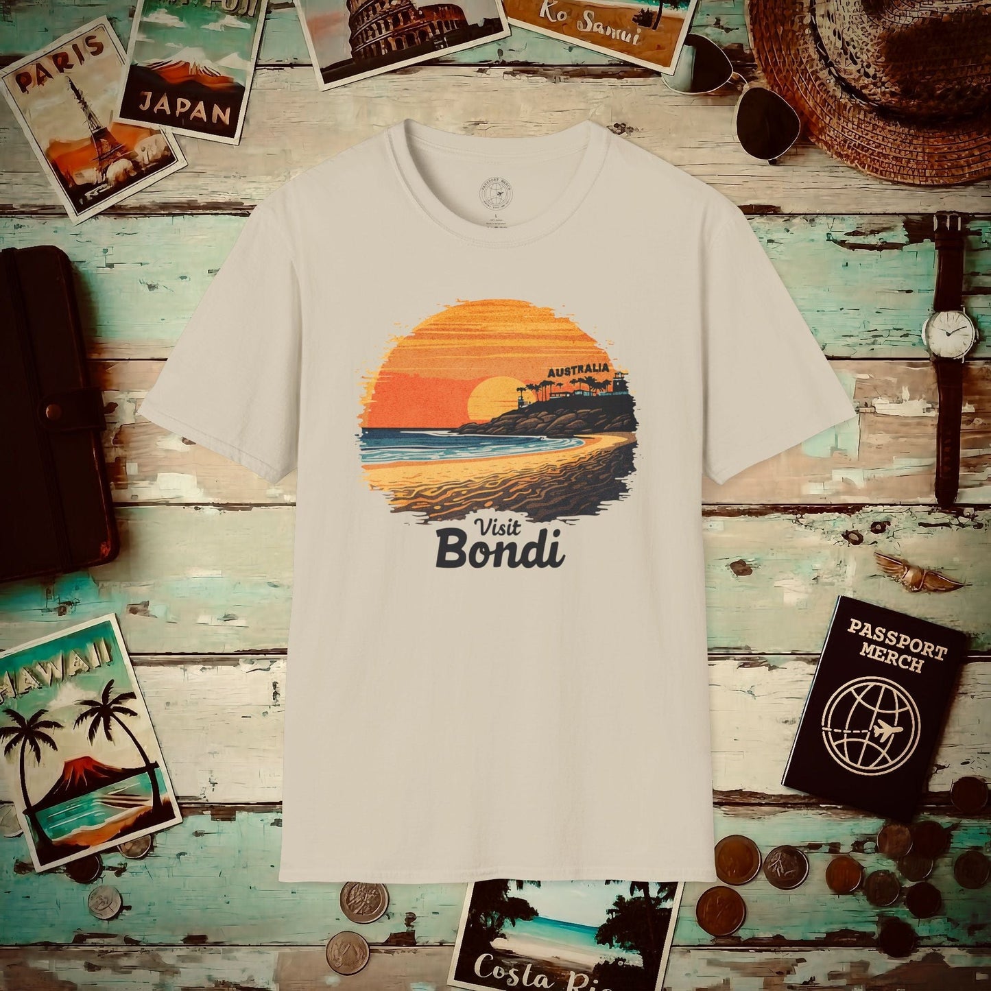 Visit Bondi Beach, Australia T-Shirt Sand / S