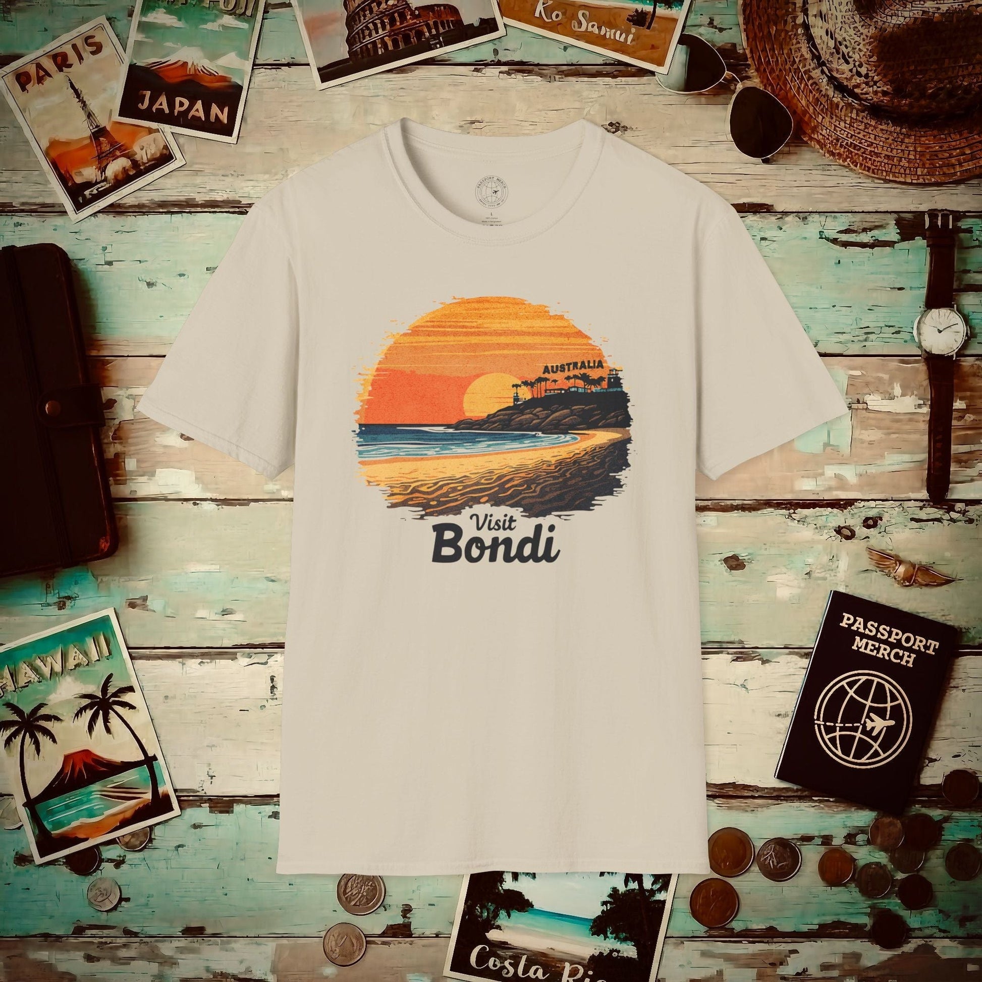 Visit Bondi Beach, Australia T-Shirt Sand / S