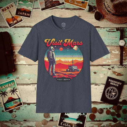 Visit Mars, Est. 3024 T-Shirt Heather Navy / S