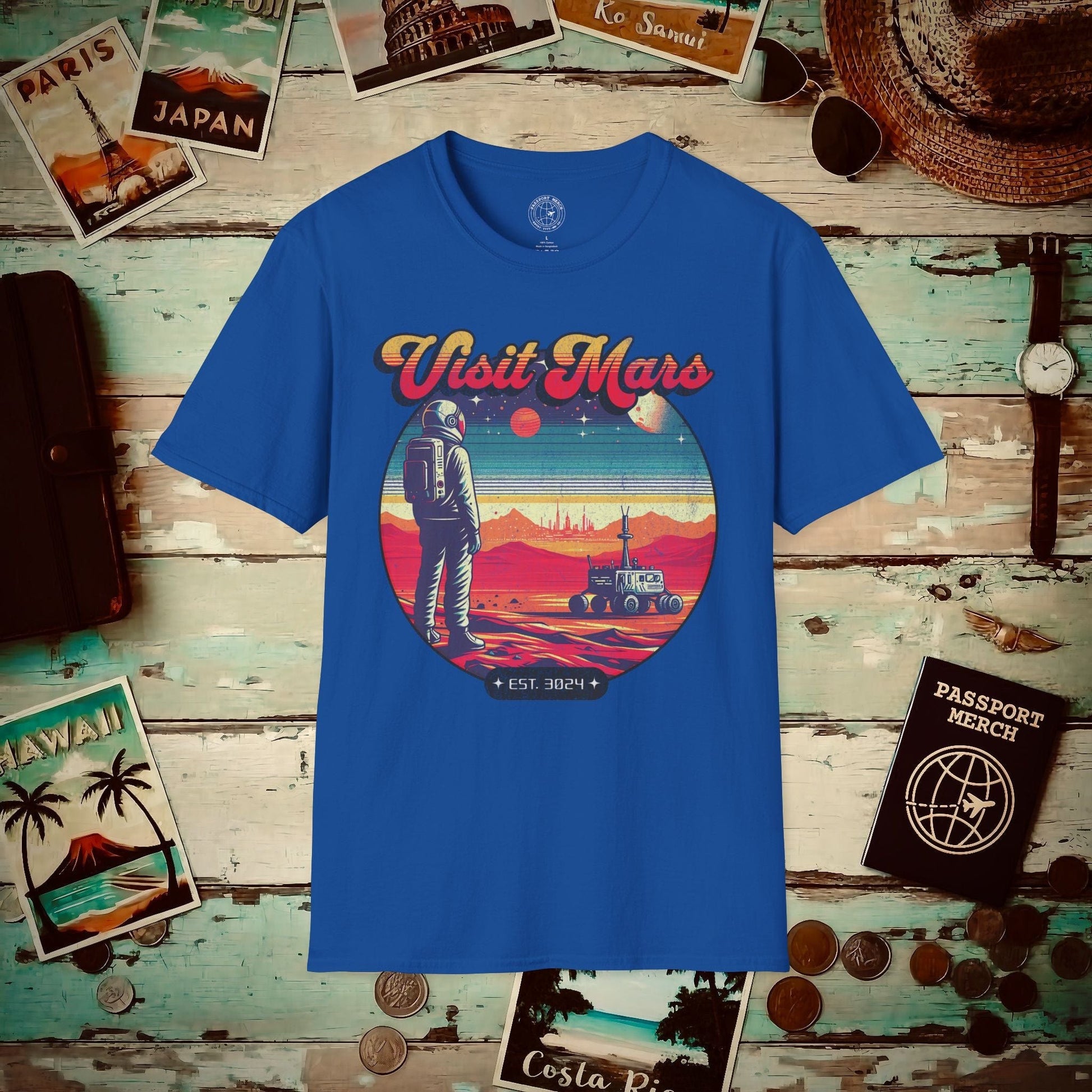 Visit Mars, Est. 3024 T-Shirt Royal / S