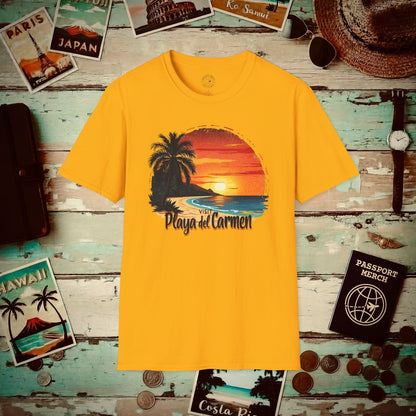Visit Playa del Carmen, Mexico T-Shirt Gold / S