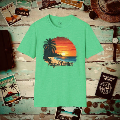 Visit Playa del Carmen, Mexico T-Shirt Heather Irish Green / S
