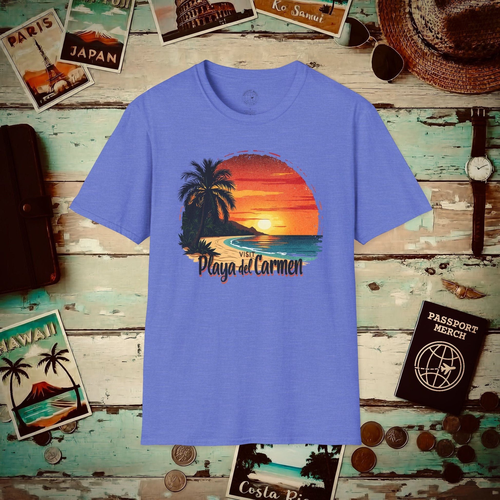Visit Playa del Carmen, Mexico T-Shirt Heather Royal / S