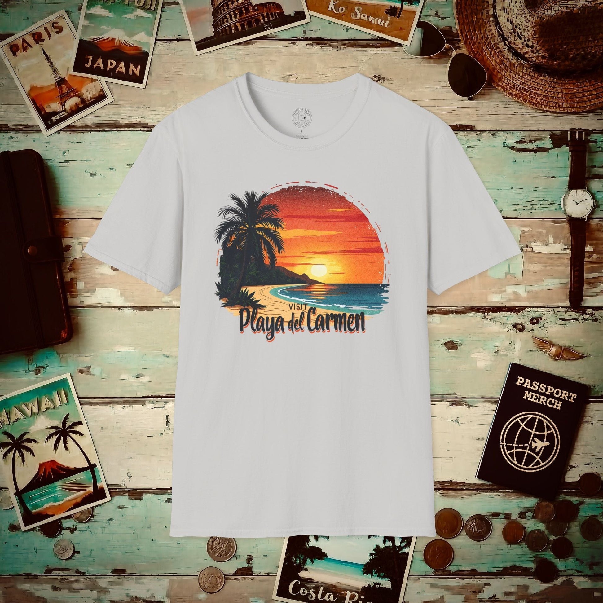 Visit Playa del Carmen, Mexico T-Shirt Ice Grey / S