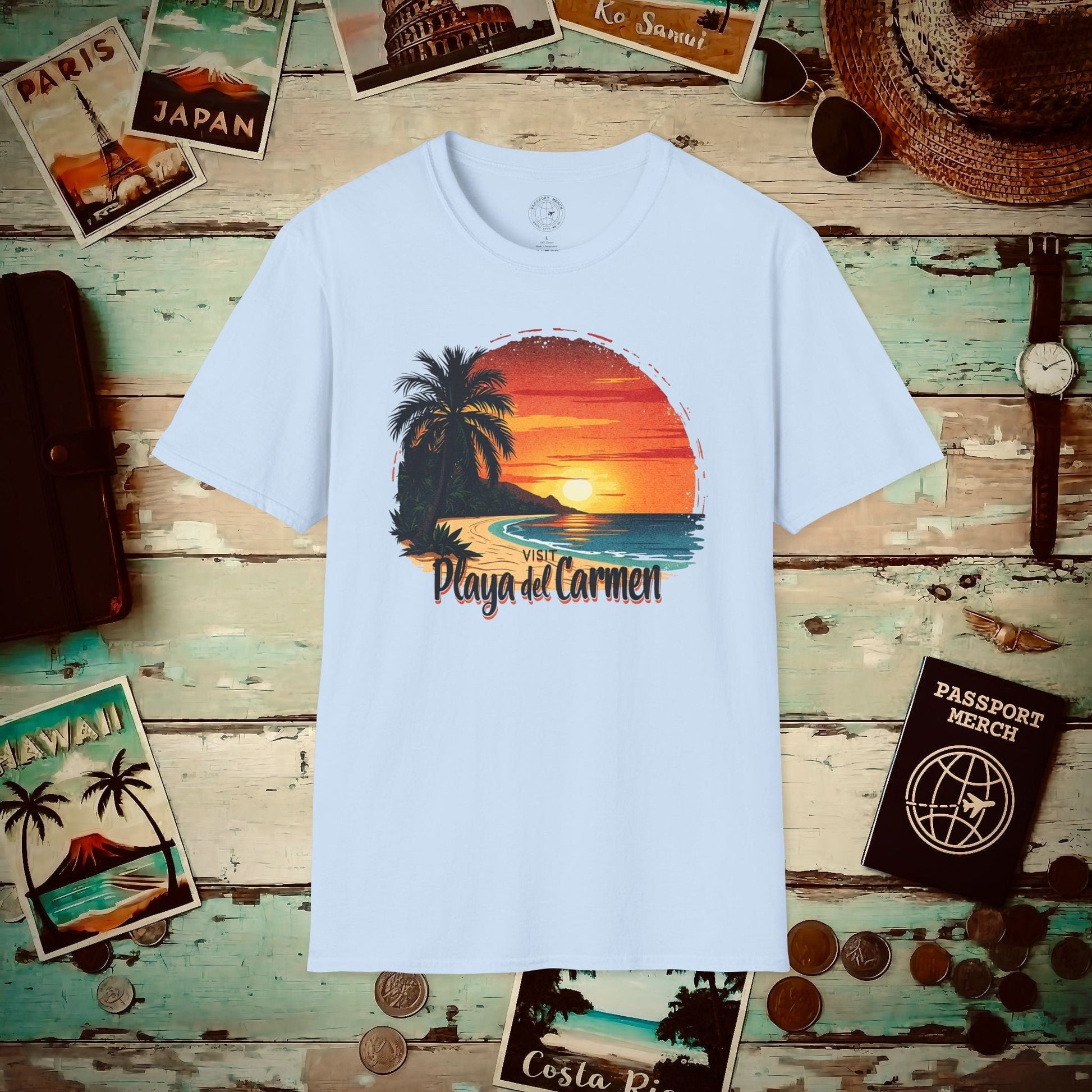 Visit Playa del Carmen, Mexico T-Shirt Light Blue / S