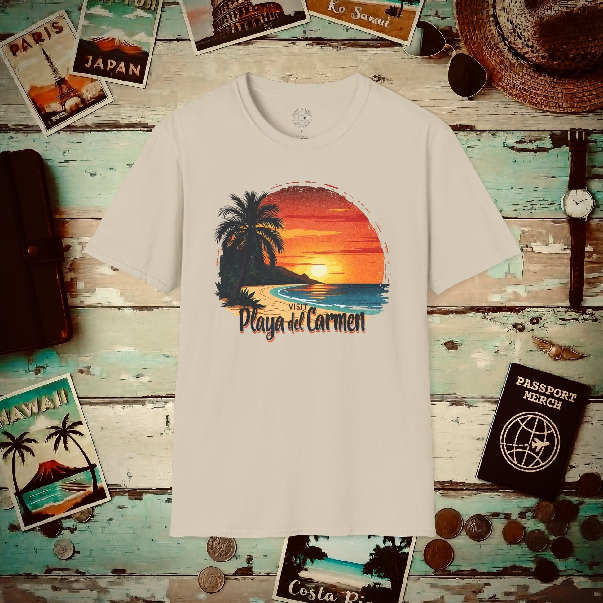 Visit Playa del Carmen, Mexico T-Shirt Sand / S