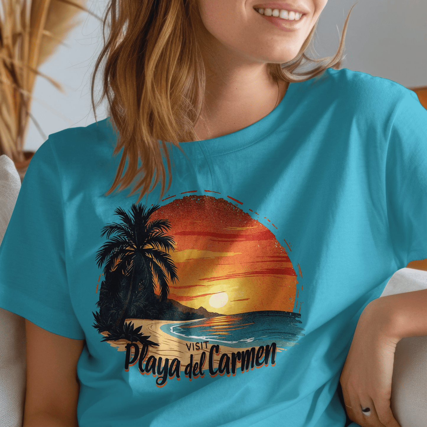 Visit Playa del Carmen, Mexico T-Shirt Tropical Blue / S