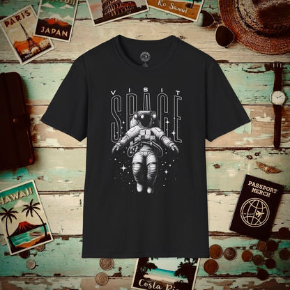 Visit Space Astronaut T-Shirt Black / S