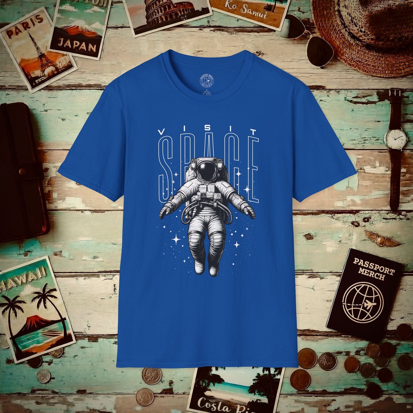 Visit Space Astronaut T-Shirt Royal / S