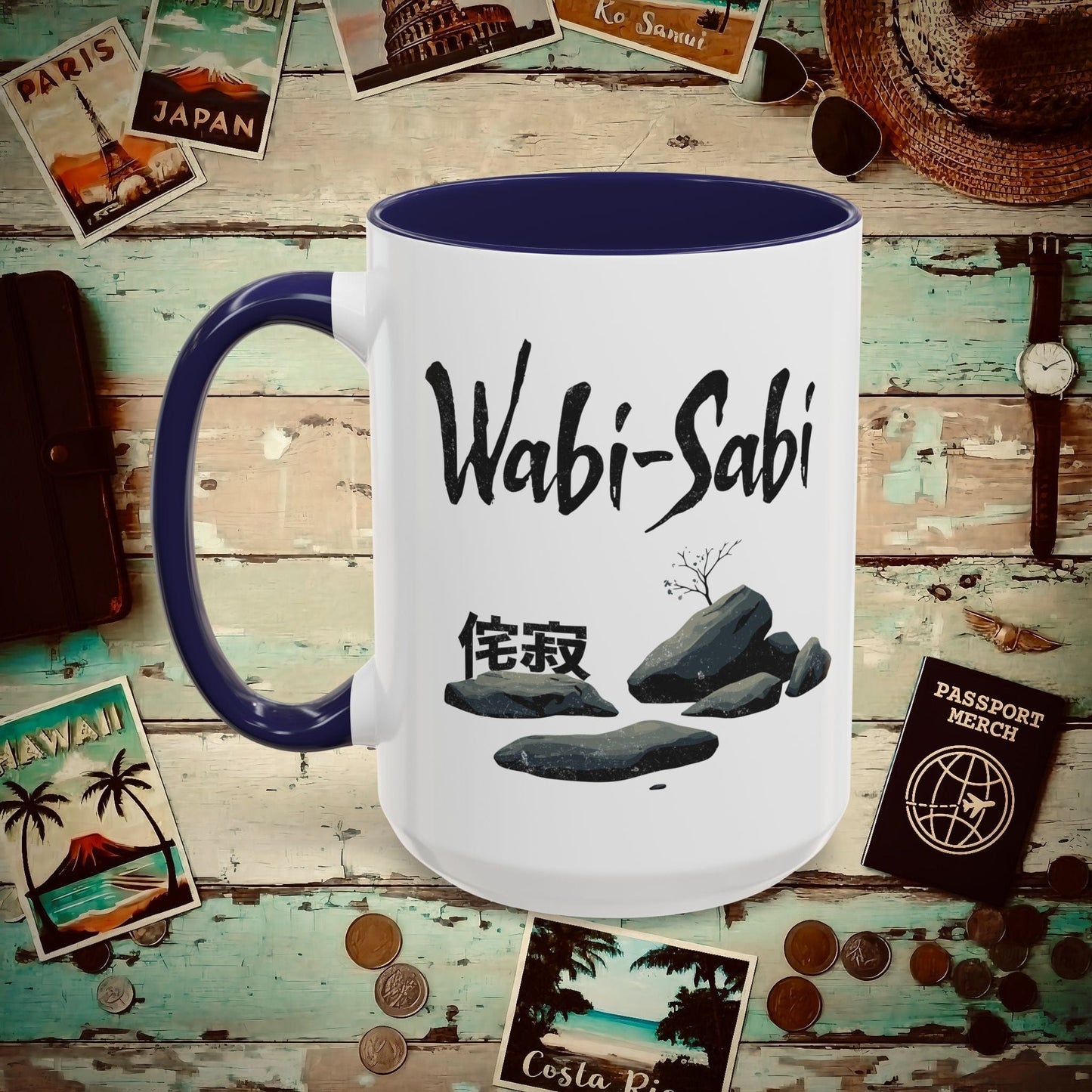Wabi-Sabi, Japan 15oz Mug Navy / 15oz