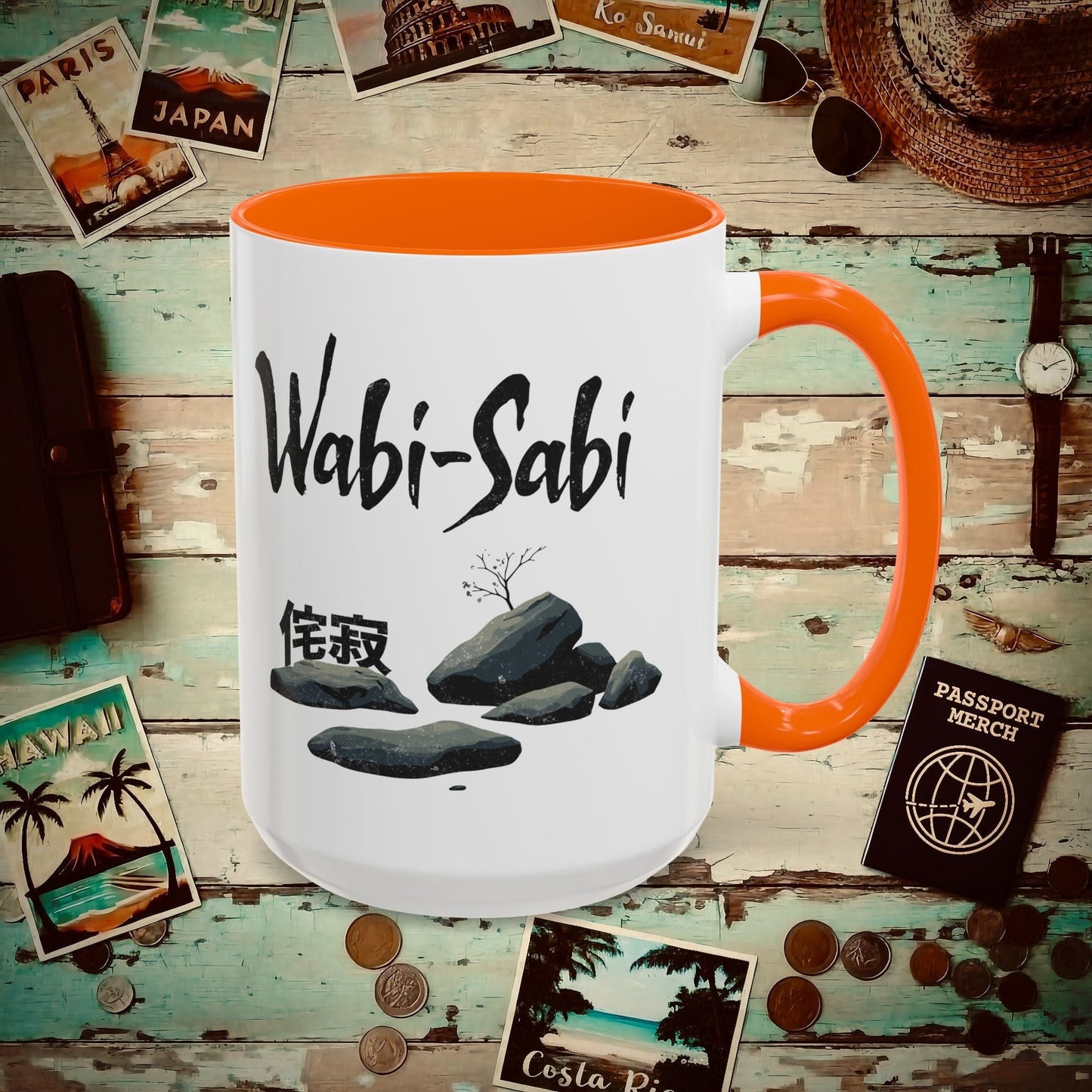Wabi-Sabi, Japan 15oz Mug Orange / 15oz
