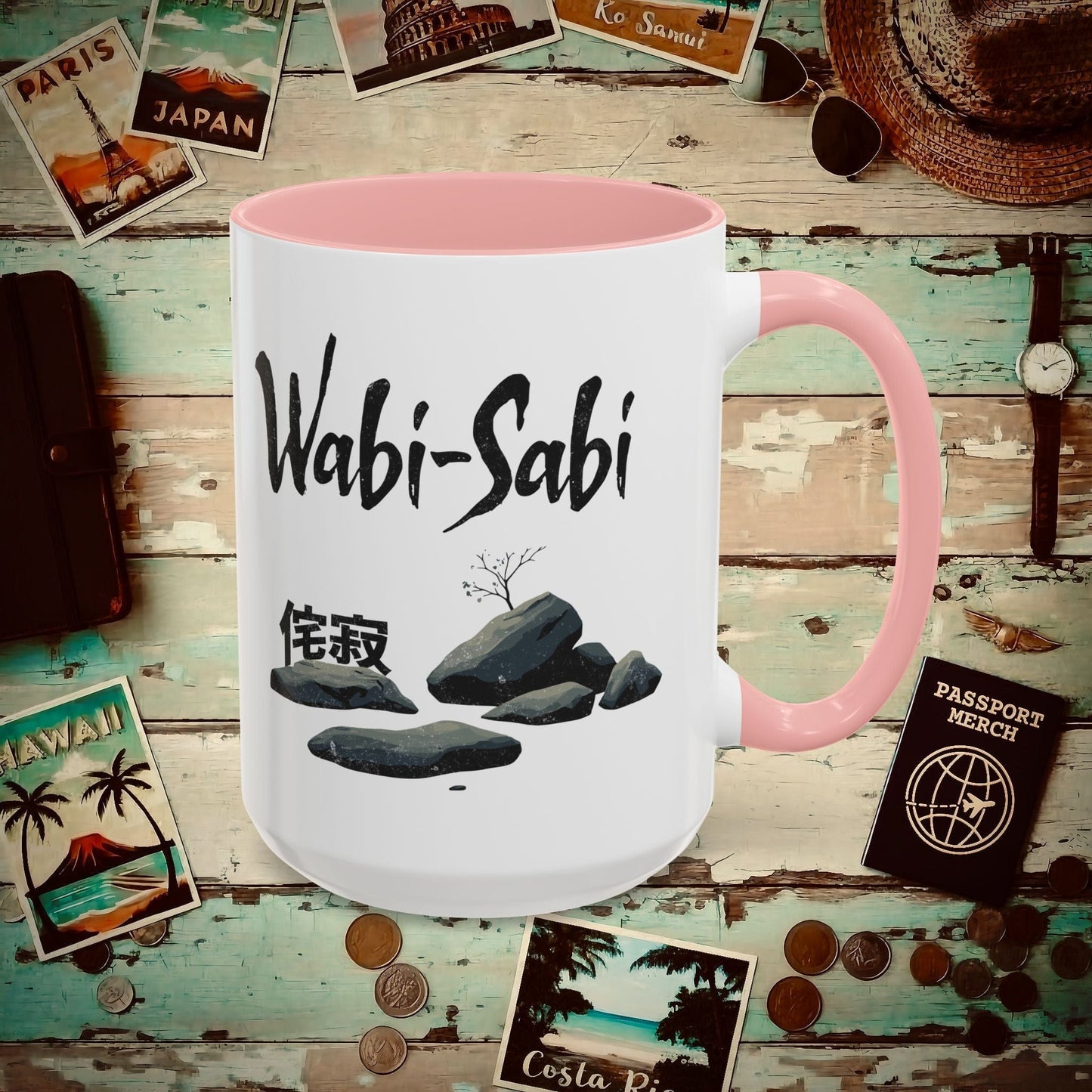 Wabi-Sabi, Japan 15oz Mug Pink / 15oz