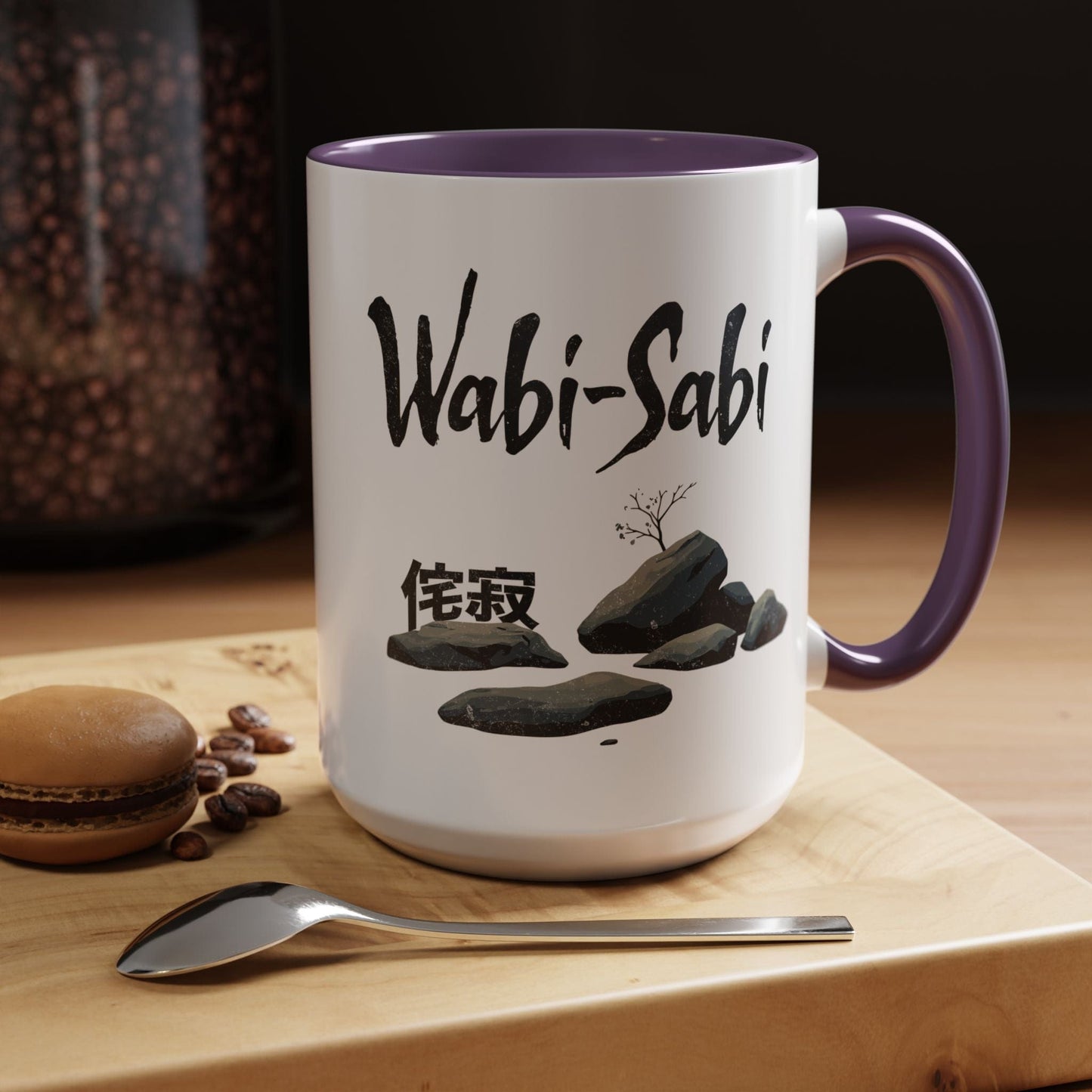 Wabi-Sabi, Japan 15oz Mug Purple / 15oz