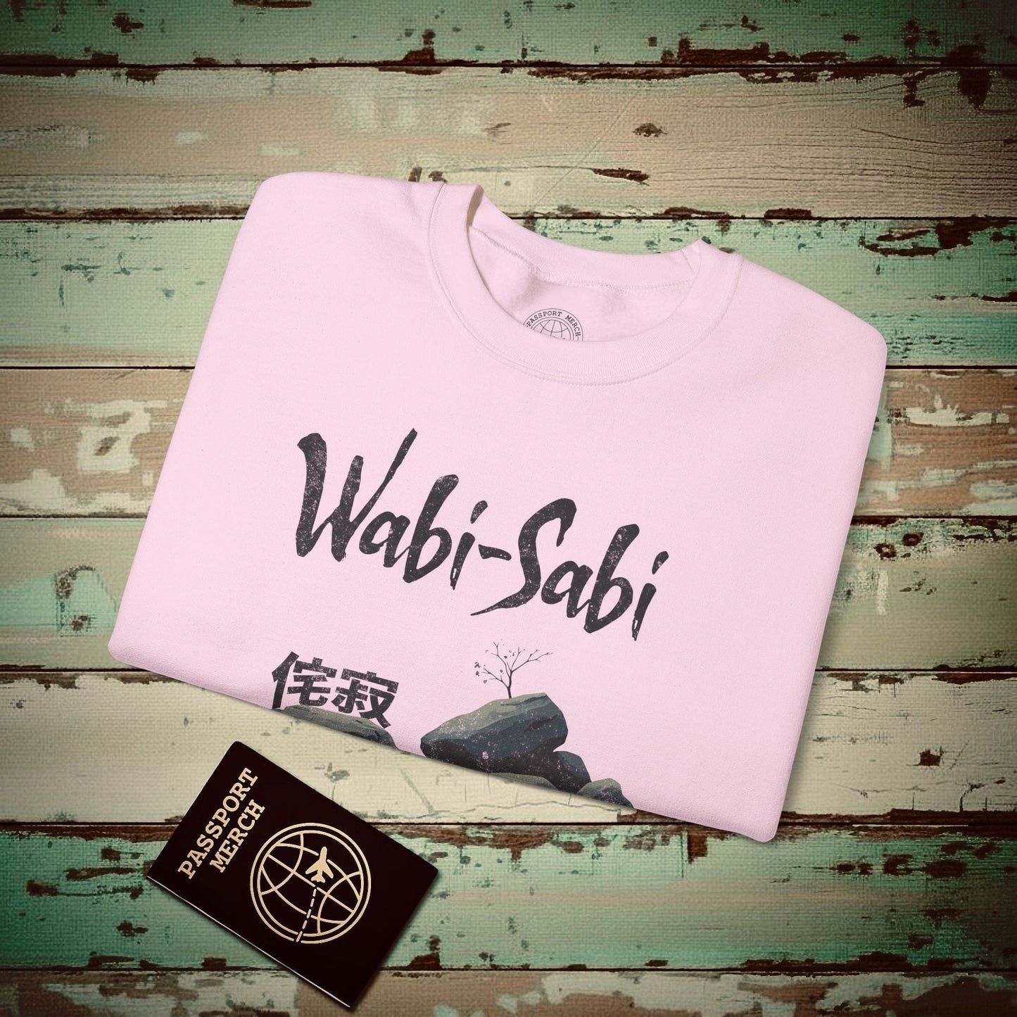 Wabi-Sabi, Japan Crewneck Light Pink / S