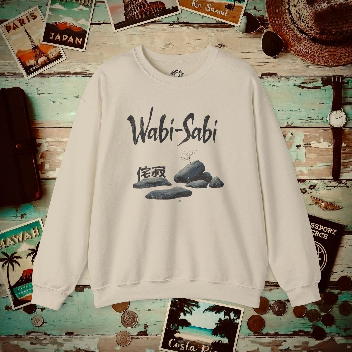 Wabi-Sabi, Japan Crewneck Sand / S