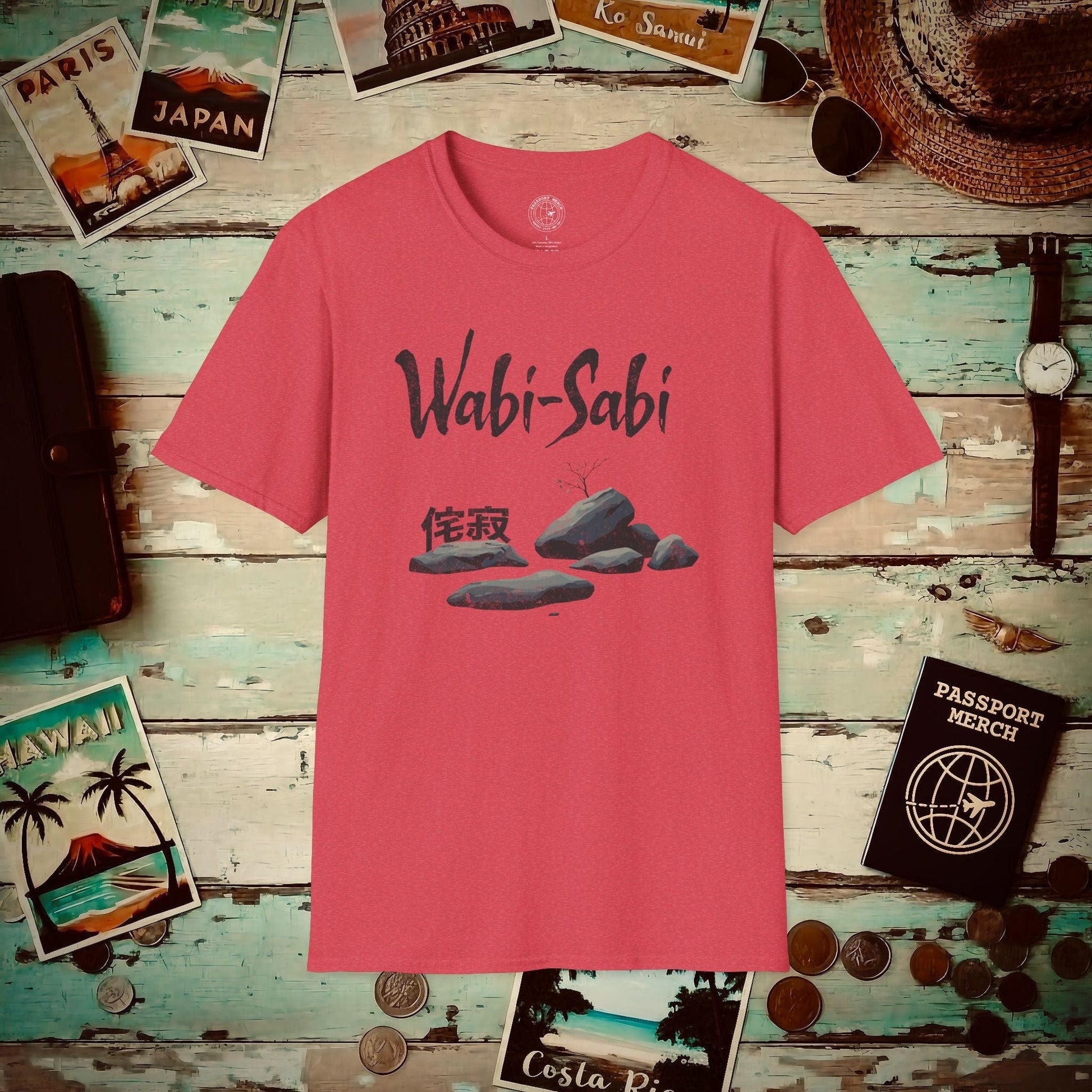 Wabi-Sabi, Japan T-Shirt Heather Red / S