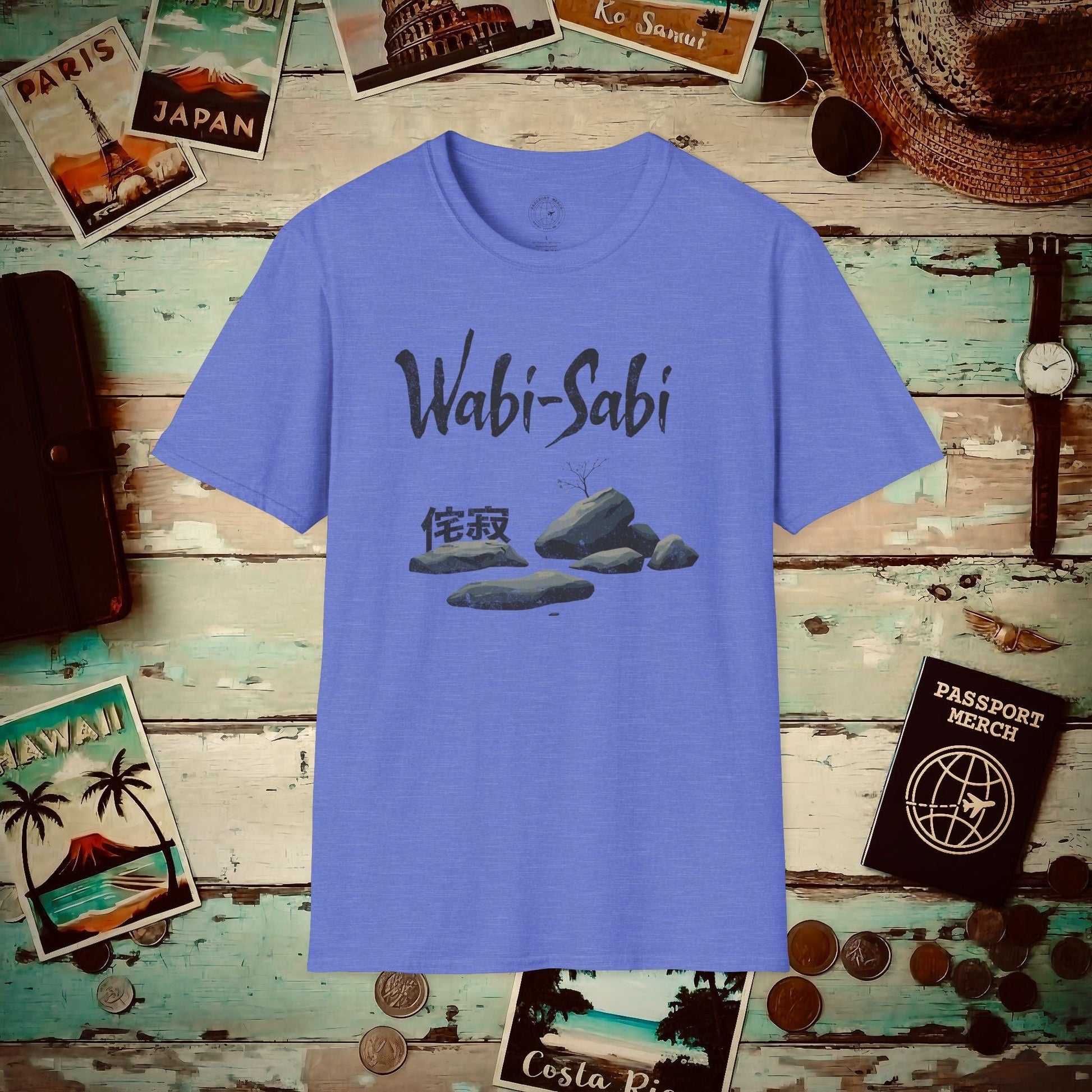 Wabi-Sabi, Japan T-Shirt Heather Royal / S