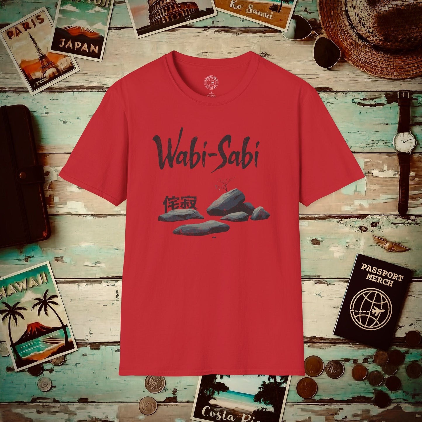 Wabi-Sabi, Japan T-Shirt Red / S