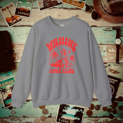 Wahine Surf Club, Hawaii Crewneck Graphite Heather / S