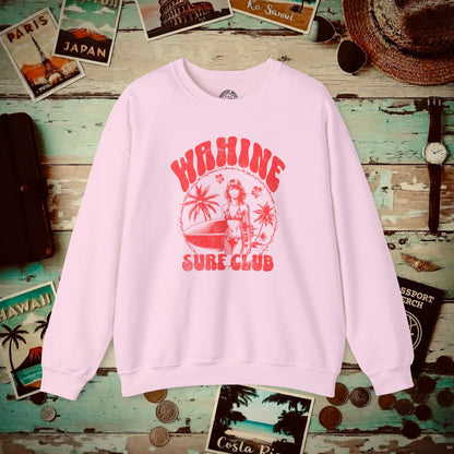 Wahine Surf Club, Hawaii Crewneck Light Pink / S
