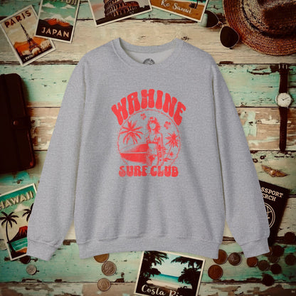 Wahine Surf Club, Hawaii Crewneck Sport Grey / S