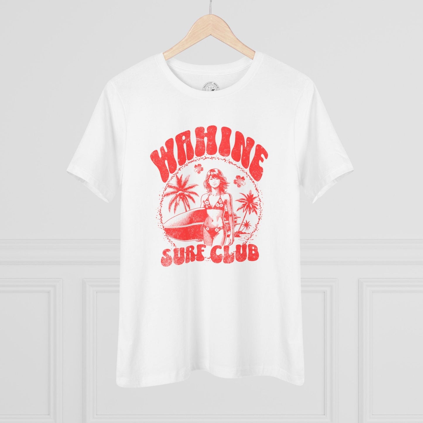Wahine Surf Club, Hawaii, Womens Fit T-Shirt White / S