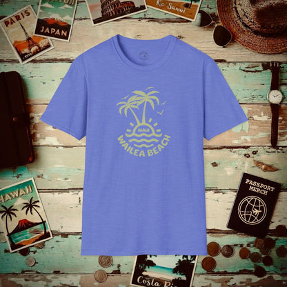 Wailea Beach, Maui Hawaii T-Shirt Heather Royal / S
