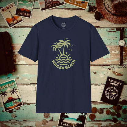 Wailea Beach, Maui Hawaii T-Shirt Navy / S