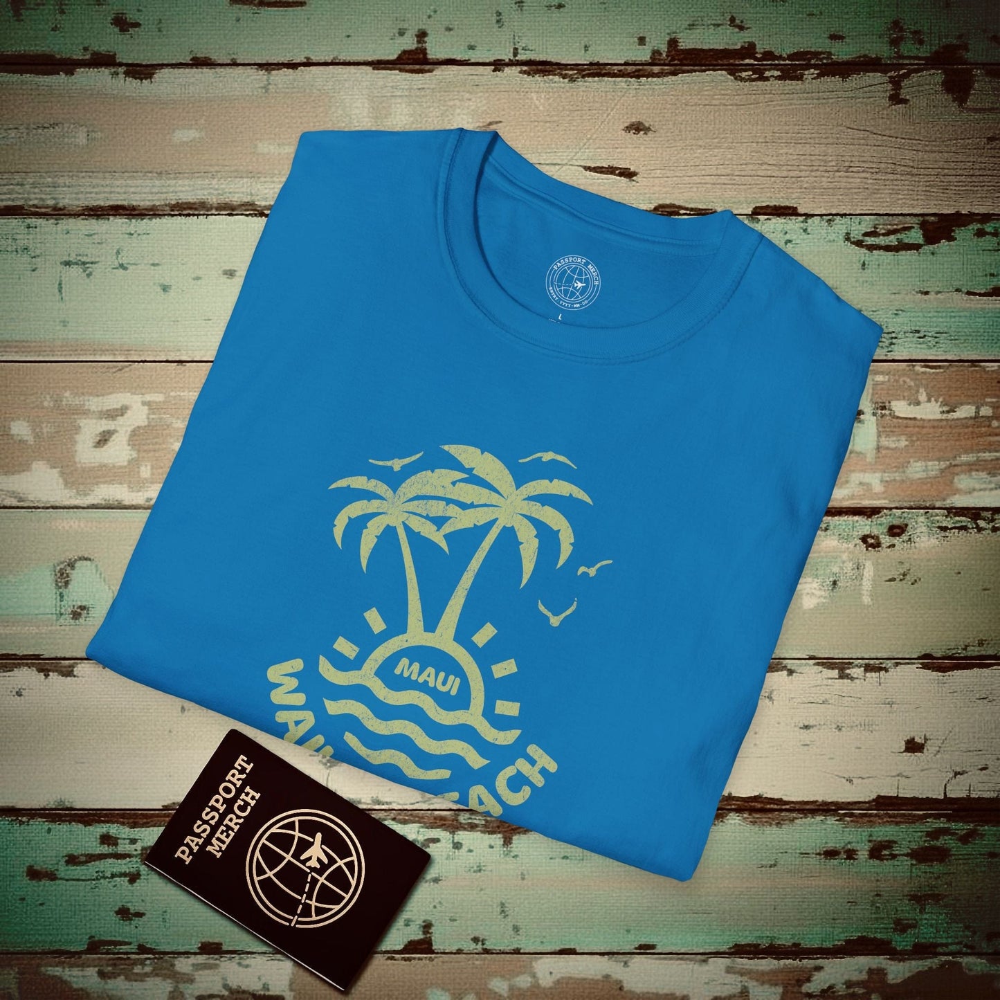 Wailea Beach, Maui Hawaii T-Shirt Sapphire / S