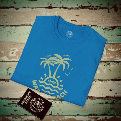 Wailea Beach, Maui Hawaii T-Shirt Sapphire / S